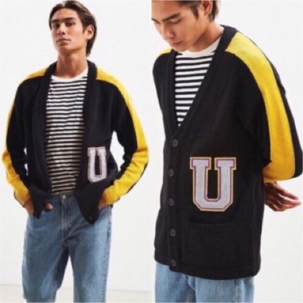 Urban Outfitters - Mens Small - Vintage Varsity Cardigan